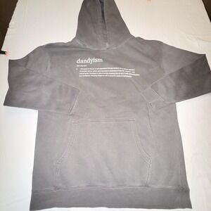 Modern Dandy Men's Hoodie Black LS "Dandyism" Cotton/Poly Size XL NEW